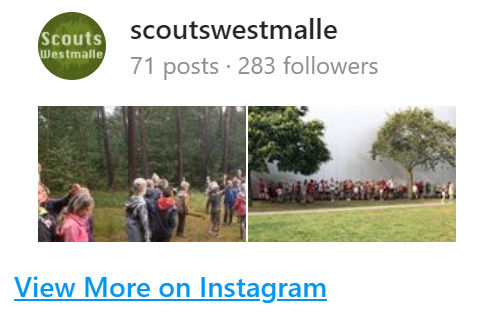 Scouts Westmalle Instagram